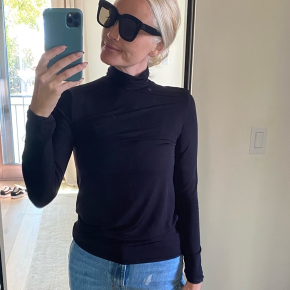 H&M black Slinky Turtle Neck Size S - Picture 6 of 7